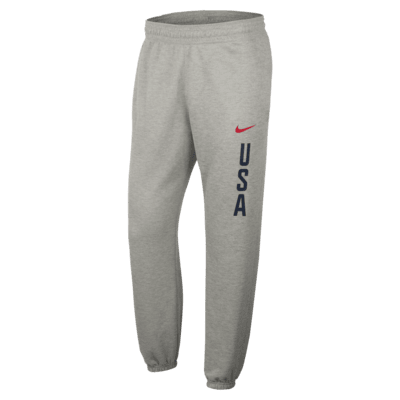 Pants de basquetbol de tejido Fleece Nike para hombre USA Practice